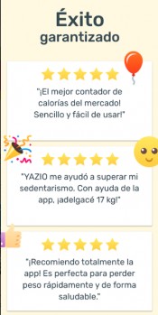 YAZIO Contador de Calorías y Diario Alimentare para Adelgazar